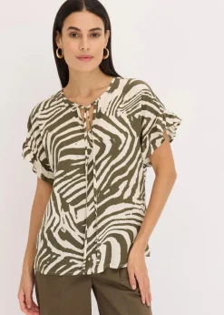 Lockere Tunika aus Viskose