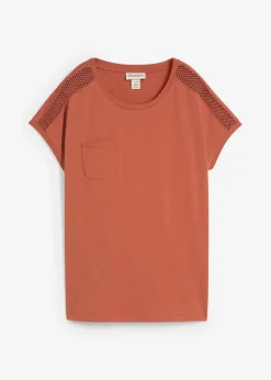 Lockeres Shirt mit Spitze