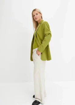 Longblazer aus Viskose-Mix