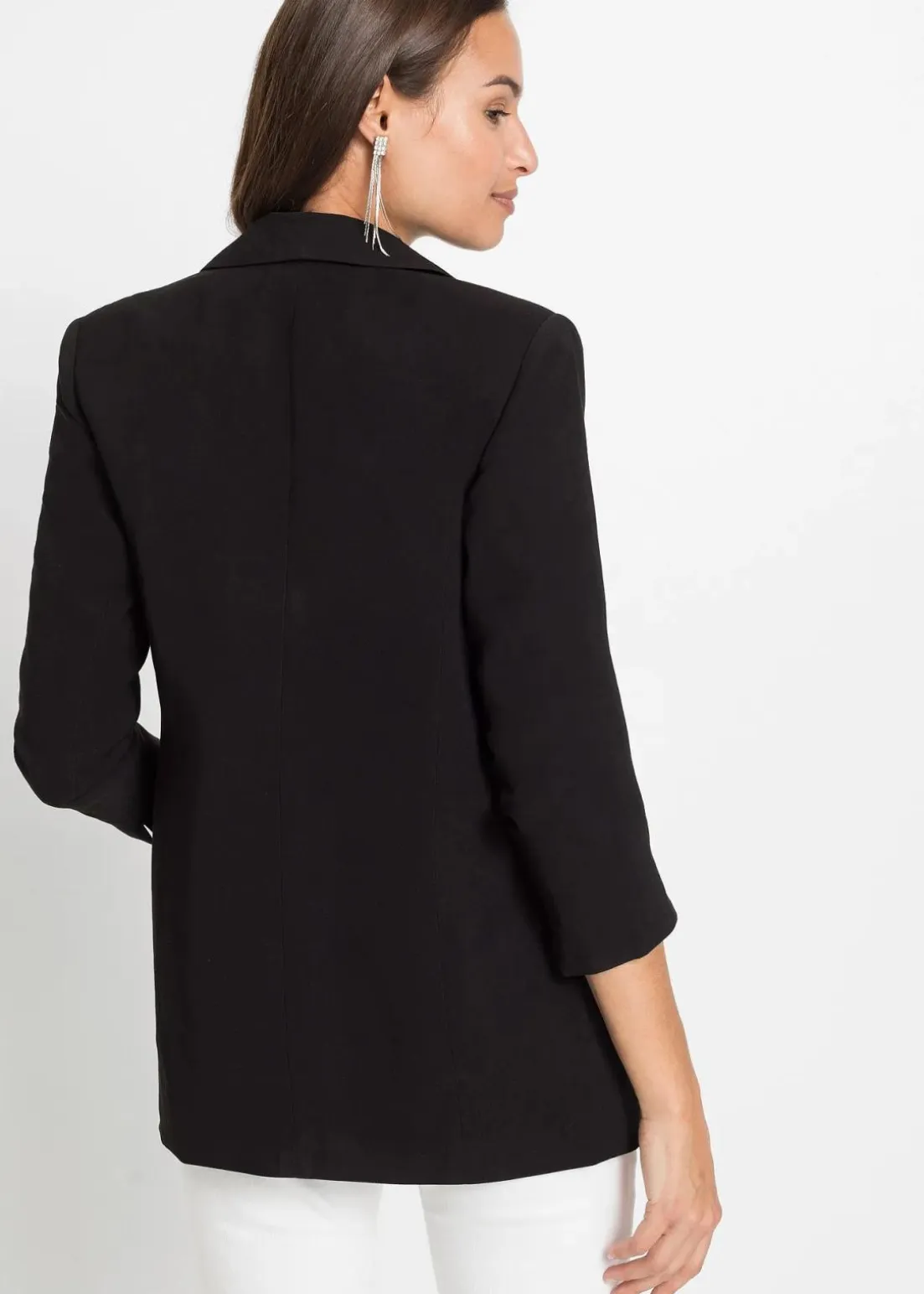 Longblazer aus Viskose-Mix