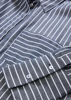 Longbluse aus reiner Baumwolle