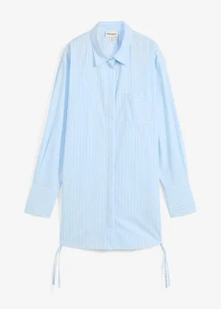 Longbluse aus reiner Baumwolle