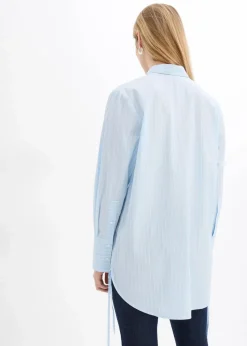 Longbluse aus reiner Baumwolle