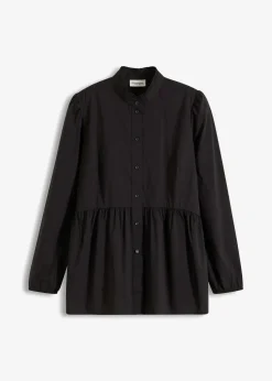 Longbluse aus Baumwoll-Mix