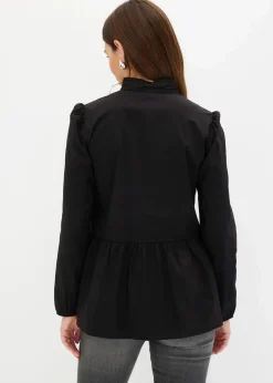 Longbluse aus Baumwoll-Mix