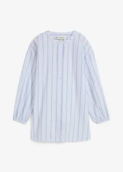 Longbluse aus Baumwollpopeline