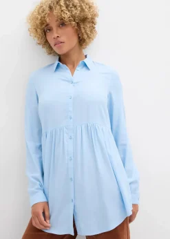 Longbluse aus Viskose