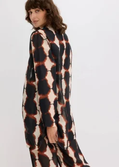 Longbluse mit Batik-Print