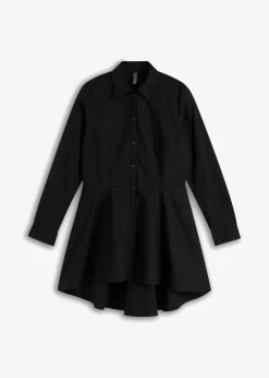 Longbluse mit Volant