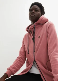 Long-Fleecejacke mit Reißverschluss-Taschen