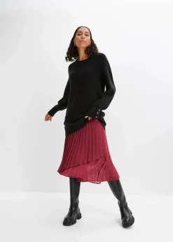 Longpullover mit Knöpfen