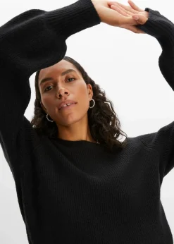 Longpullover mit Knöpfen