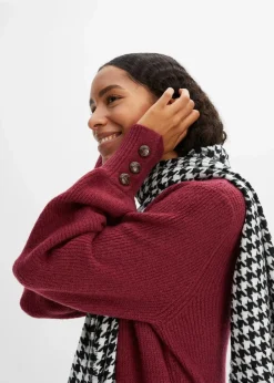 Longpullover mit Knöpfen