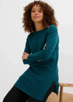 Longpullover mit recycelter Baumwolle