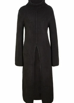 Long-Rollkragenpullover mit Tragevariante