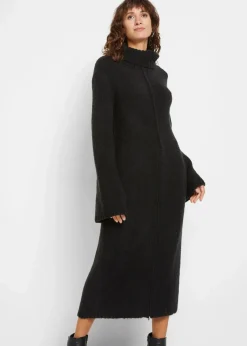 Long-Rollkragenpullover mit Tragevariante