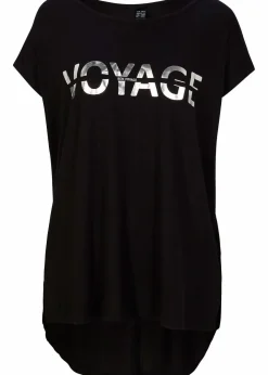 Longshirt aus Viskose-Mix