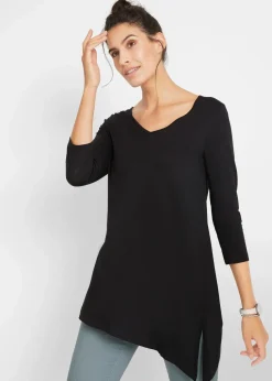 Longshirt aus Baumwoll-Viskose-Mix