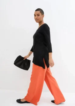 Longshirt aus Baumwoll-Viskose-Mix