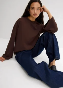 Longshirt aus fließender Qualität