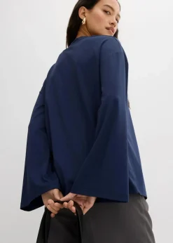 Longshirt aus fließender Qualität