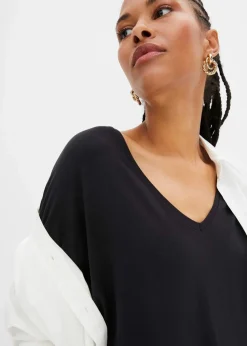 Long-Shirt aus nachhaltigem Viskose-Mix