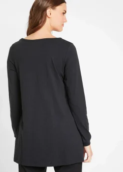 Longshirt aus reiner Baumwolle