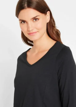 Longshirt aus reiner Baumwolle