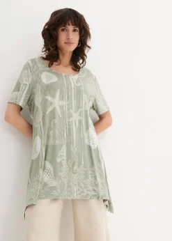 Longshirt aus softem Viskose-Mix