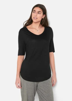 Longshirt aus softer Viskose, 2er-Pack