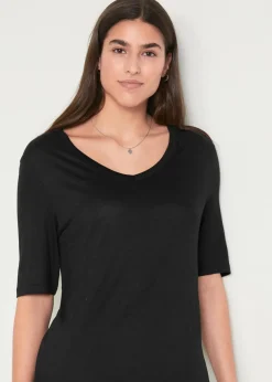 Longshirt aus softer Viskose, 2er-Pack