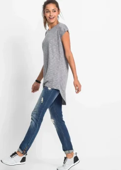 Longshirt aus Viskose-Mischung