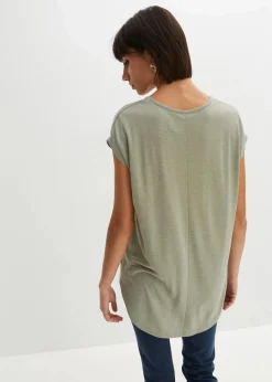 Longshirt aus Viskose-Mix