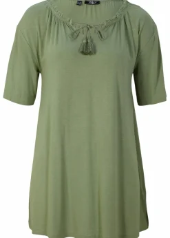 Longshirt aus Viskose-Mix