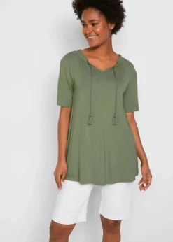 Longshirt aus Viskose-Mix