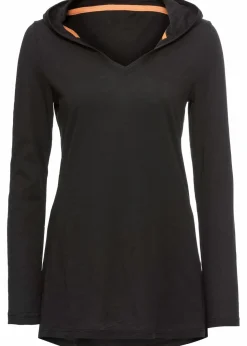 Longshirt mit Kapuze