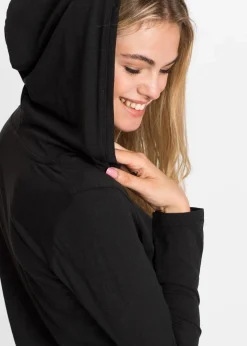 Longshirt mit Kapuze