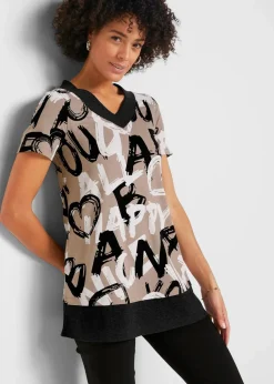 Long-Shirt mit Kurzarm