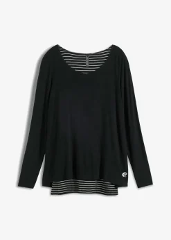 Longshirt mit Langarm doppellagig