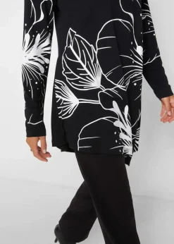 Longshirt mit Rollkragen