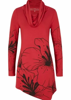 Longshirt mit Rollkragen