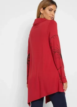 Longshirt mit Rollkragen