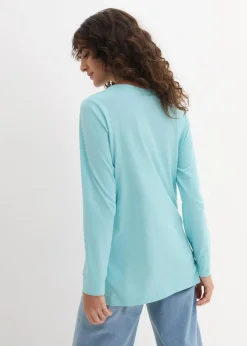 Longshirt mit Rundhalsausschnitt, Langarm (5er Pack)