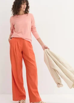 Longshirt mit Rundhalsausschnitt, Langarm (5er Pack)