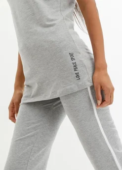 Longshirt mit Schriftzug (2er Pack)