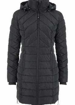 Long-Steppjacke mit Wattierung