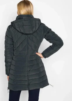 Long-Steppjacke mit Wattierung
