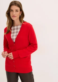 Longstrickjacke aus softem Viskose-Mix