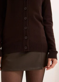 Longstrickjacke aus softem Viskose-Mix