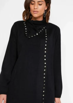 Longstrickjacke mit Nietendetails
